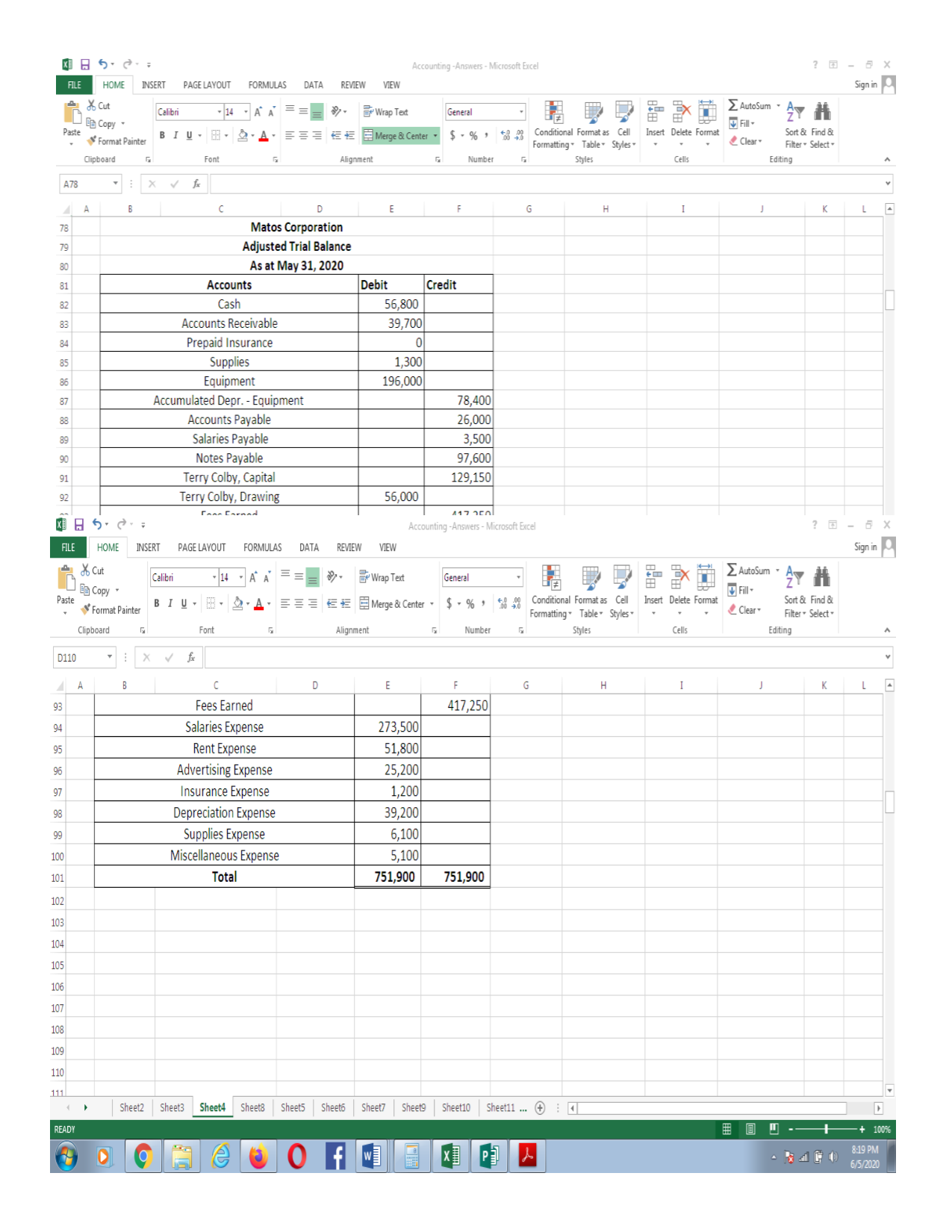 22,000 Depreciation Expense - Trucks 12,000 Accumulate Depreciation - Equipment 22,000 Accumulate