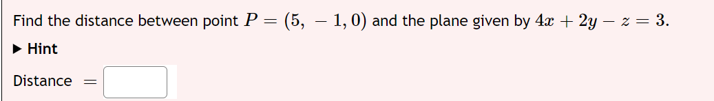 the plane given by 4:13 + 23; z : 3. b Hint
