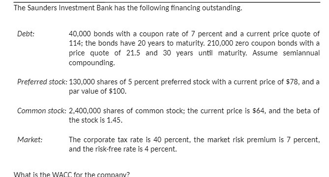 with a coupon rate of 7 percent and a current price quote