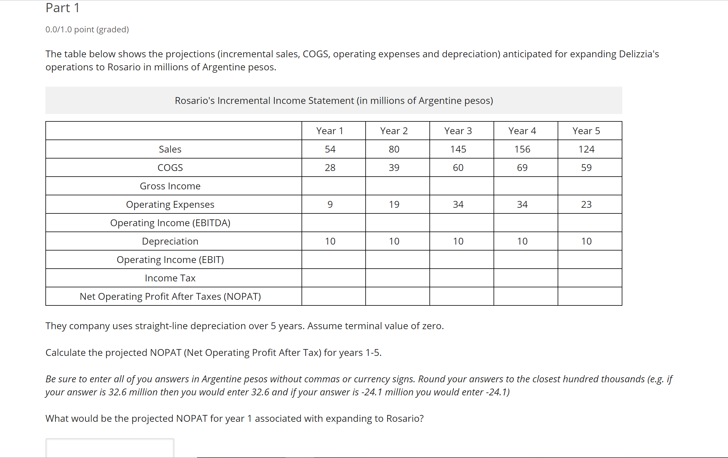 years to make the decision. Assume the tax rate is 40% and