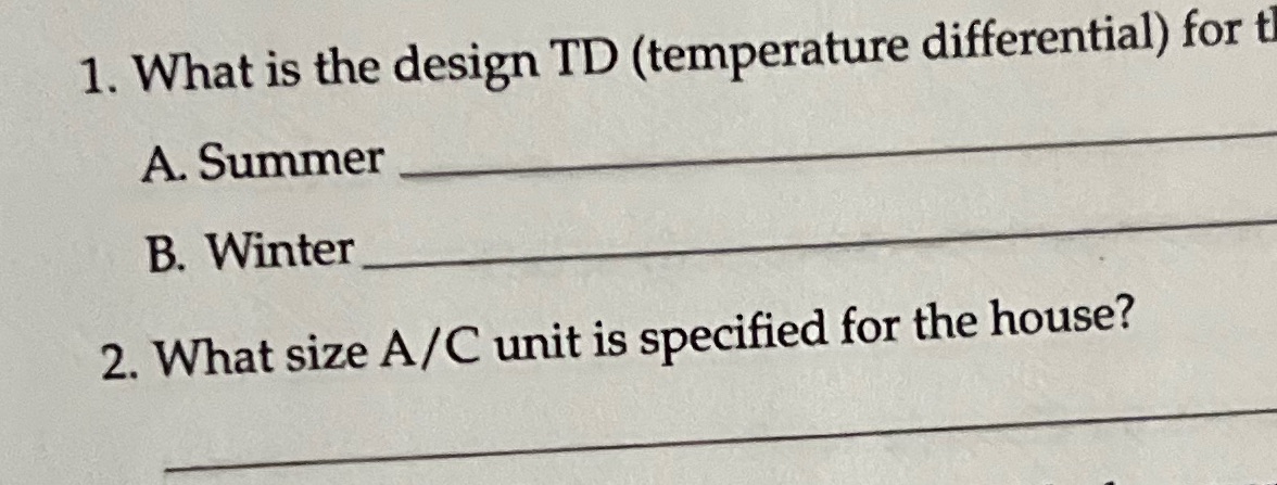 Activity 14-1 for construction drawings class: HVAC plans for a residential