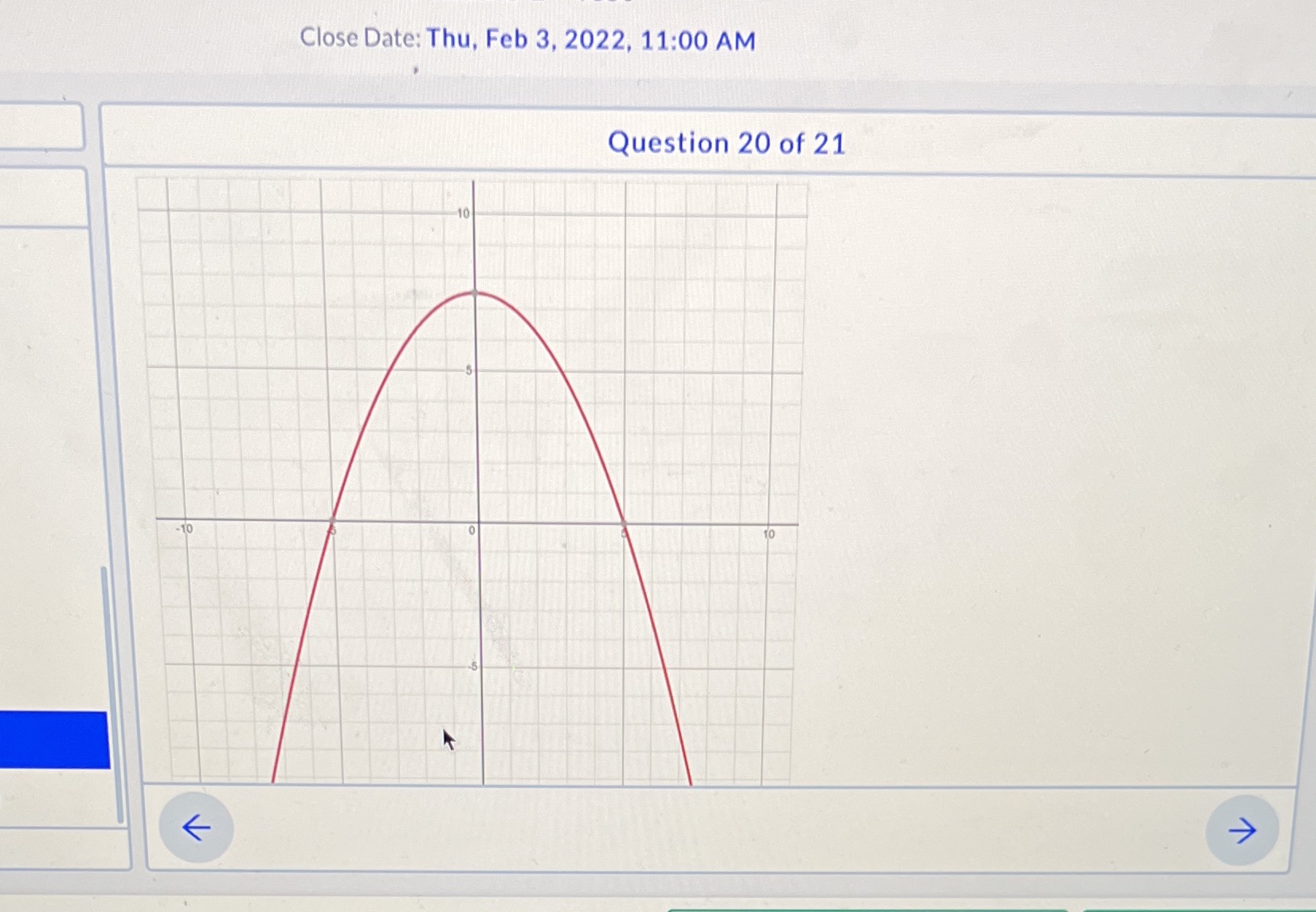 Graphs represent(s) a one to one function y=f (x) ? Close