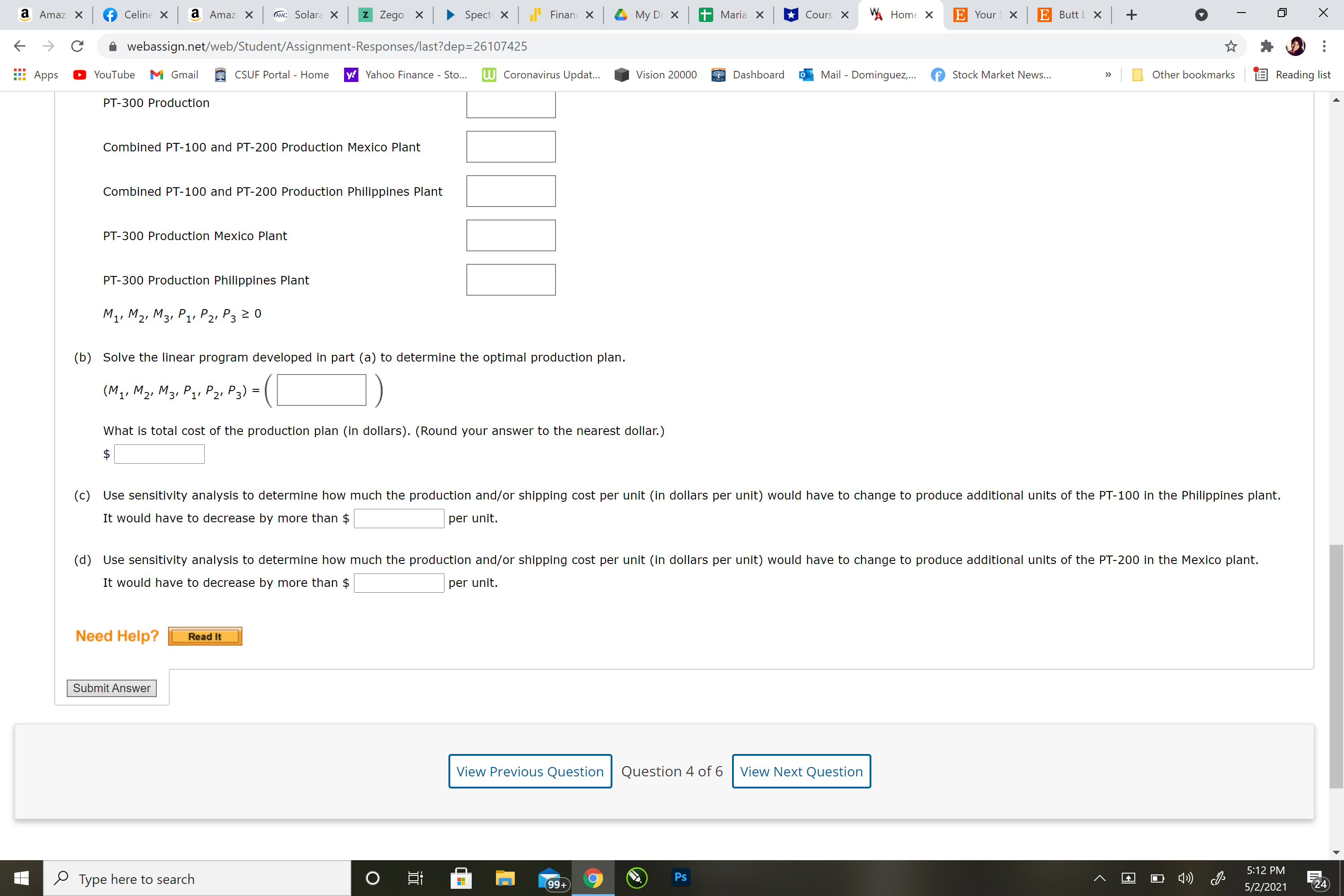 value of total audience exposure?(a)Formulate a linear programming model that can be