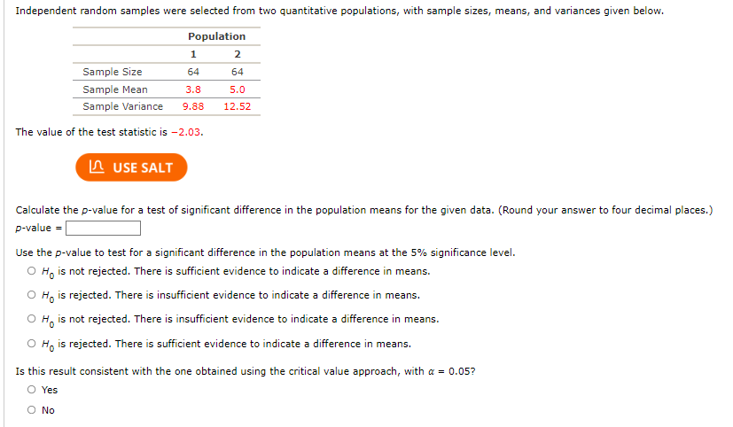 2.) State Mean Sample Standard Size Deviation State 1 1,121 100 196