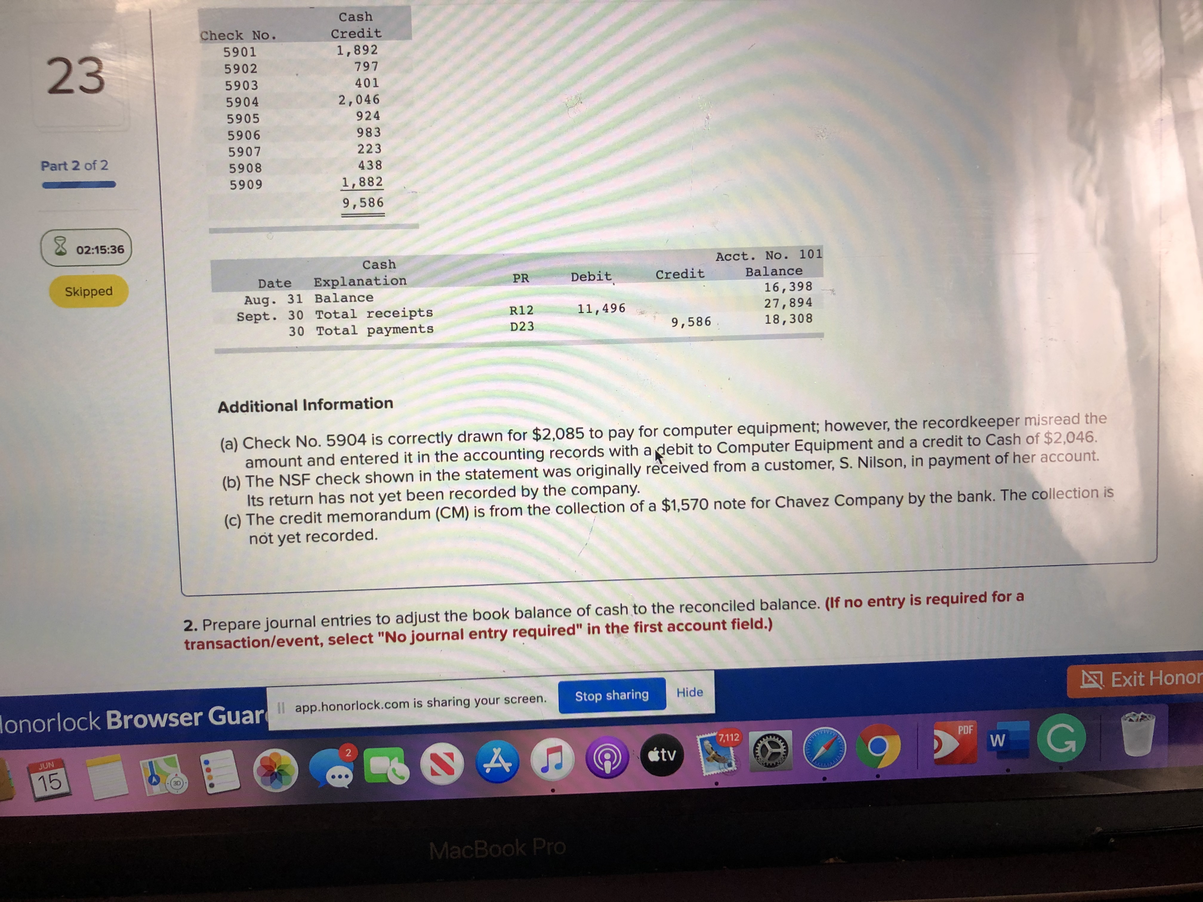 , 341 30 1, 760 11, 496 Part 2 of 2 Cash