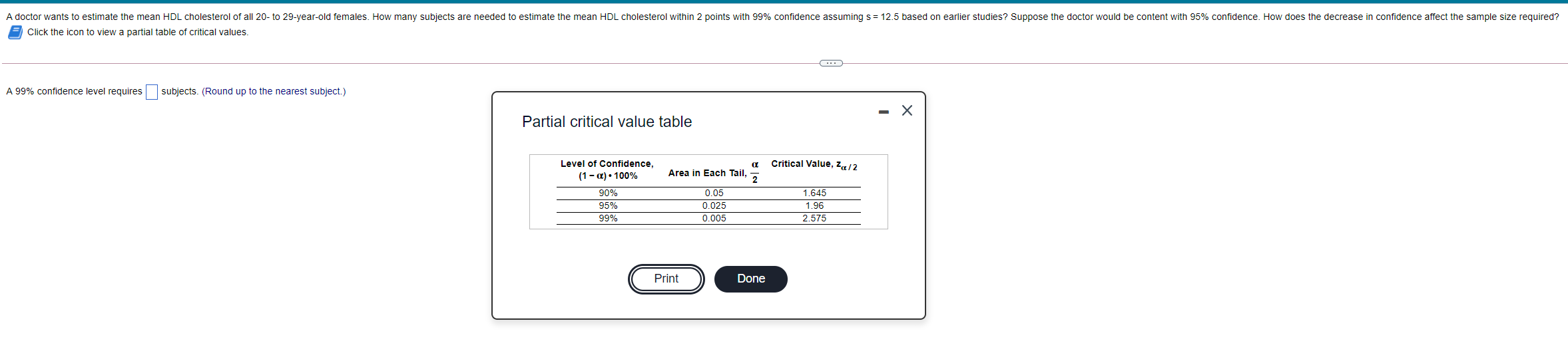 of critical values. The \"warm\" 5 - Table of critical values The