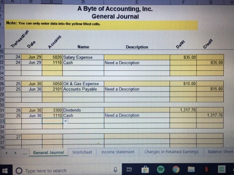 1: Byte of Accounting, Inc. issued 2,616 shares of its common stock