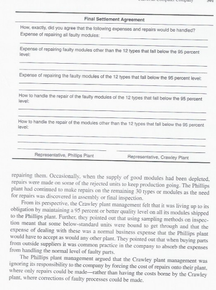 Case Synopsis3) Negotiation Issues4) Planning for the Negotiation5) Preparation, Factors and Strategies