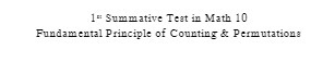 I Math 10 of & P: