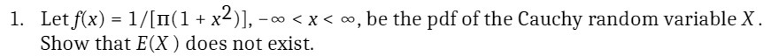 1. Letf(x) + oo < x < m, be the pdf of
