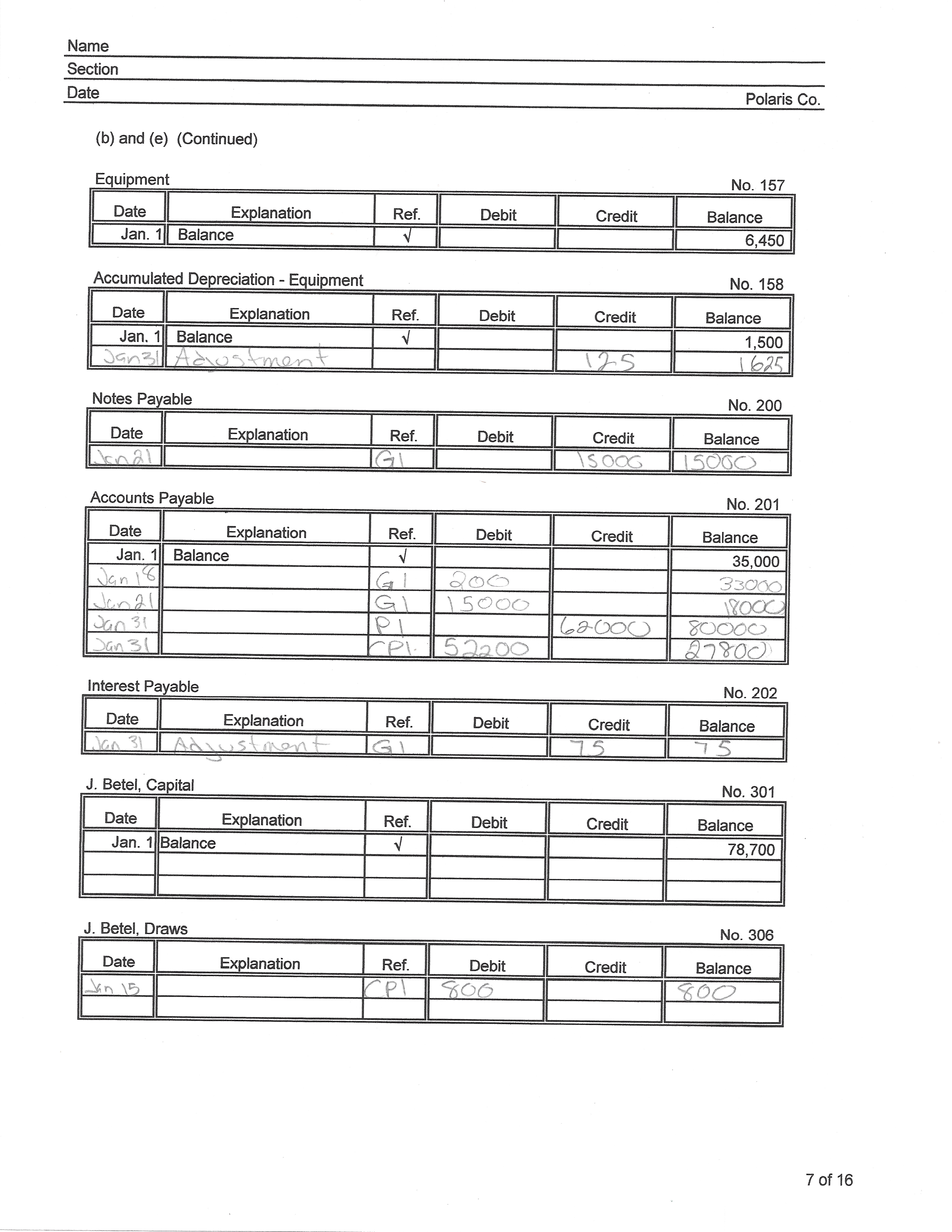 Cr. Cash 42052 Accounts Receivable 21900 Notes Receivable 2.4000 Inventory 43109 Office