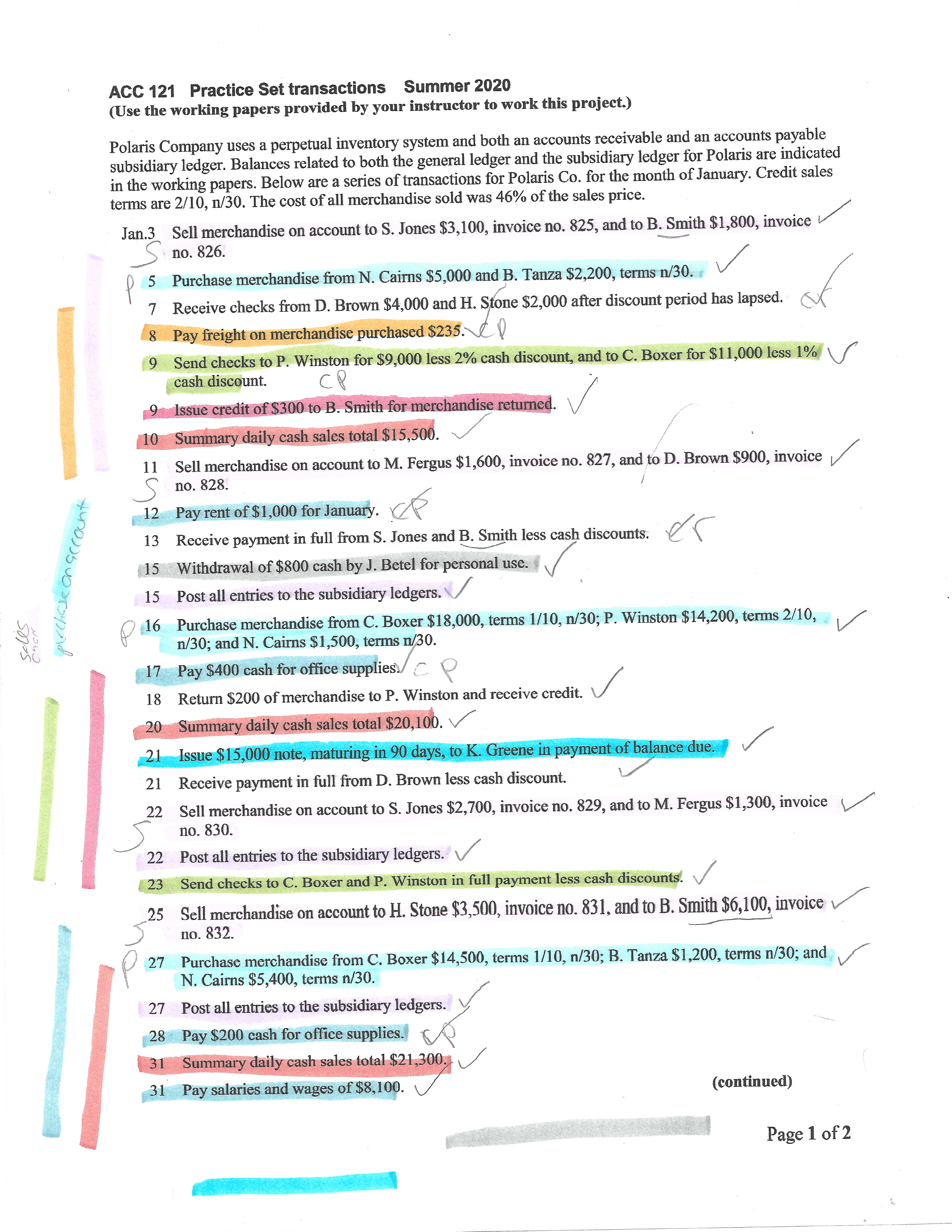 J. Betel, Draws Sales 71900 Sales Returns and Allowances 300 Sales Discounts