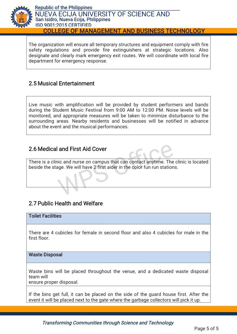 a color fun run, foam party, and student-led music festival. This combination