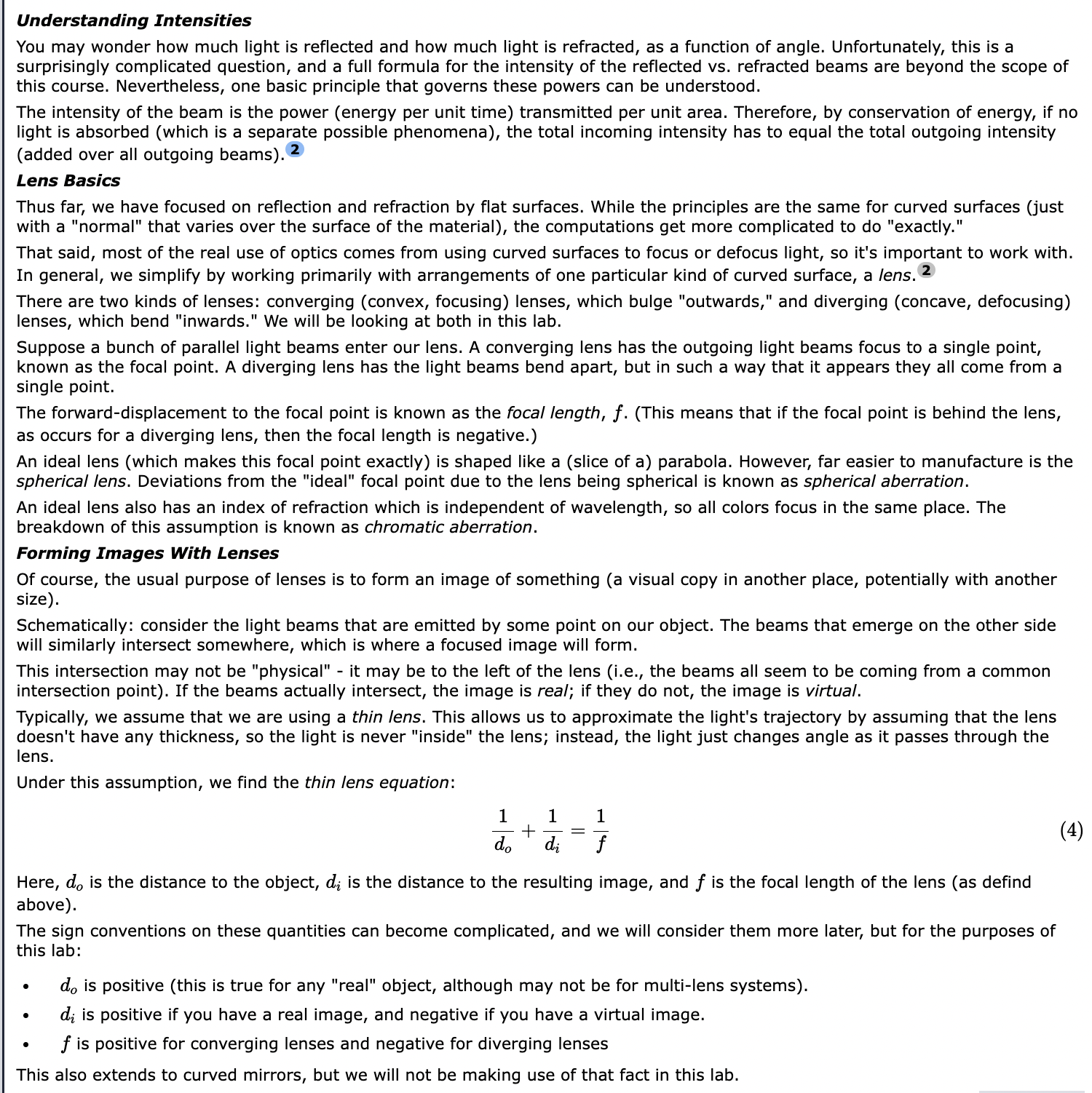 surface) Material With index of refraction n1 Material with index of refraction