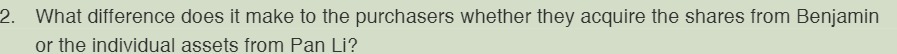 2. What difference does it make to the purchasers whether they
