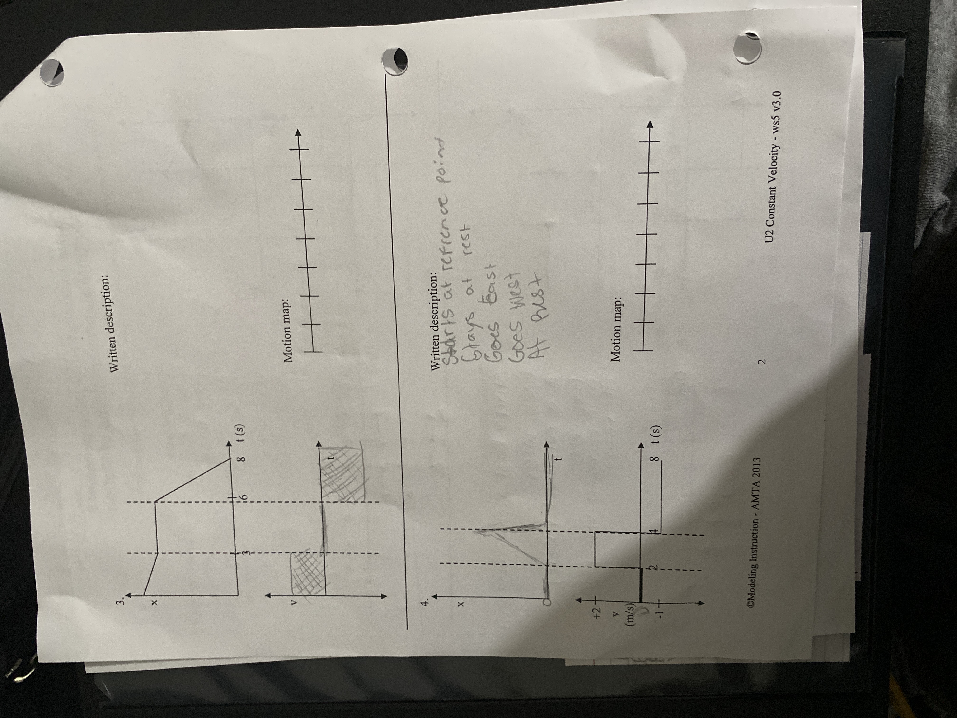  Written description: X 16 8 t (s ) Motion map: 4.