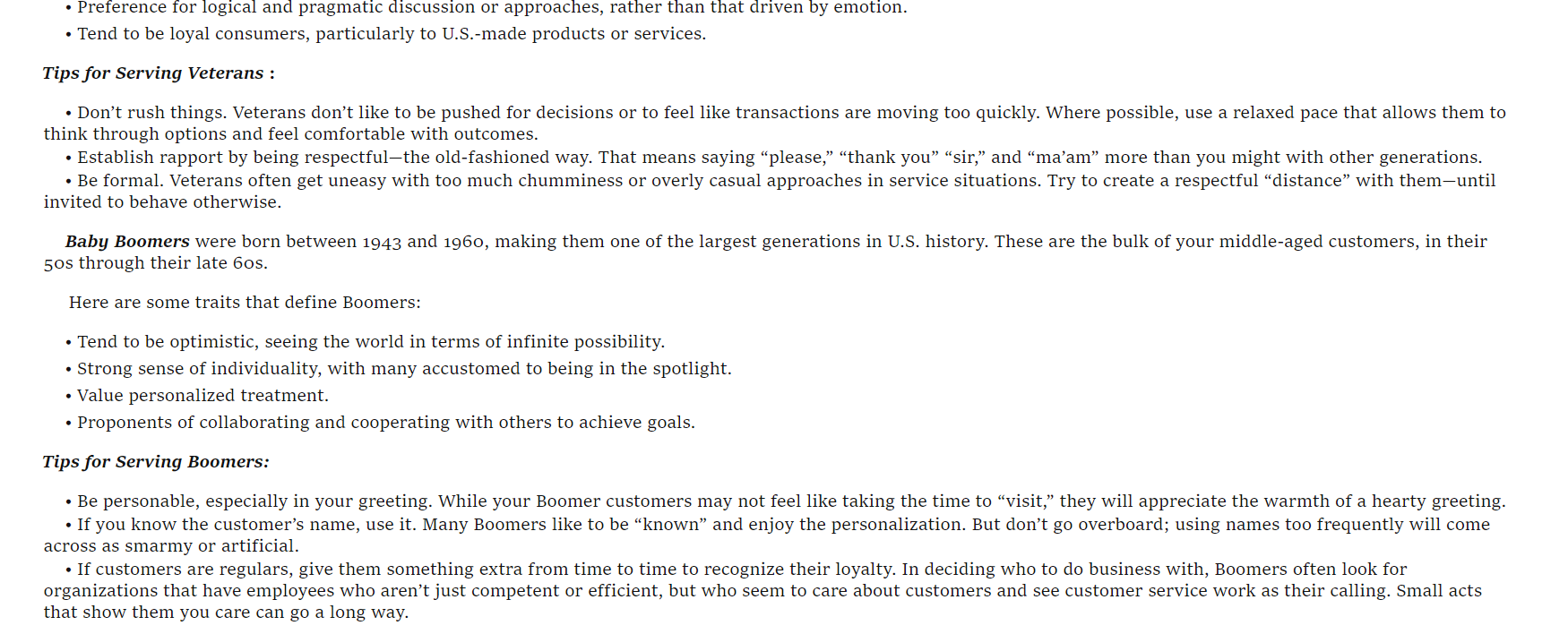 call me 'Mr.\" Just fix my problem right the first time and