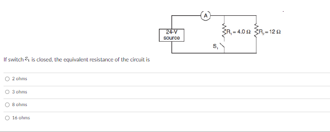 What is the current in the 5-ohm resistor?In which circuit would current