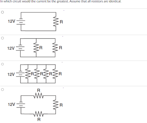 the total current in the circuit? O 0.50 A O 20A O