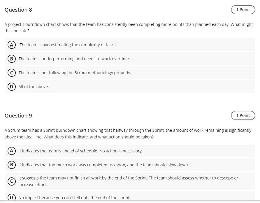 specific deliverables and a review process to ensure completeness before moving to