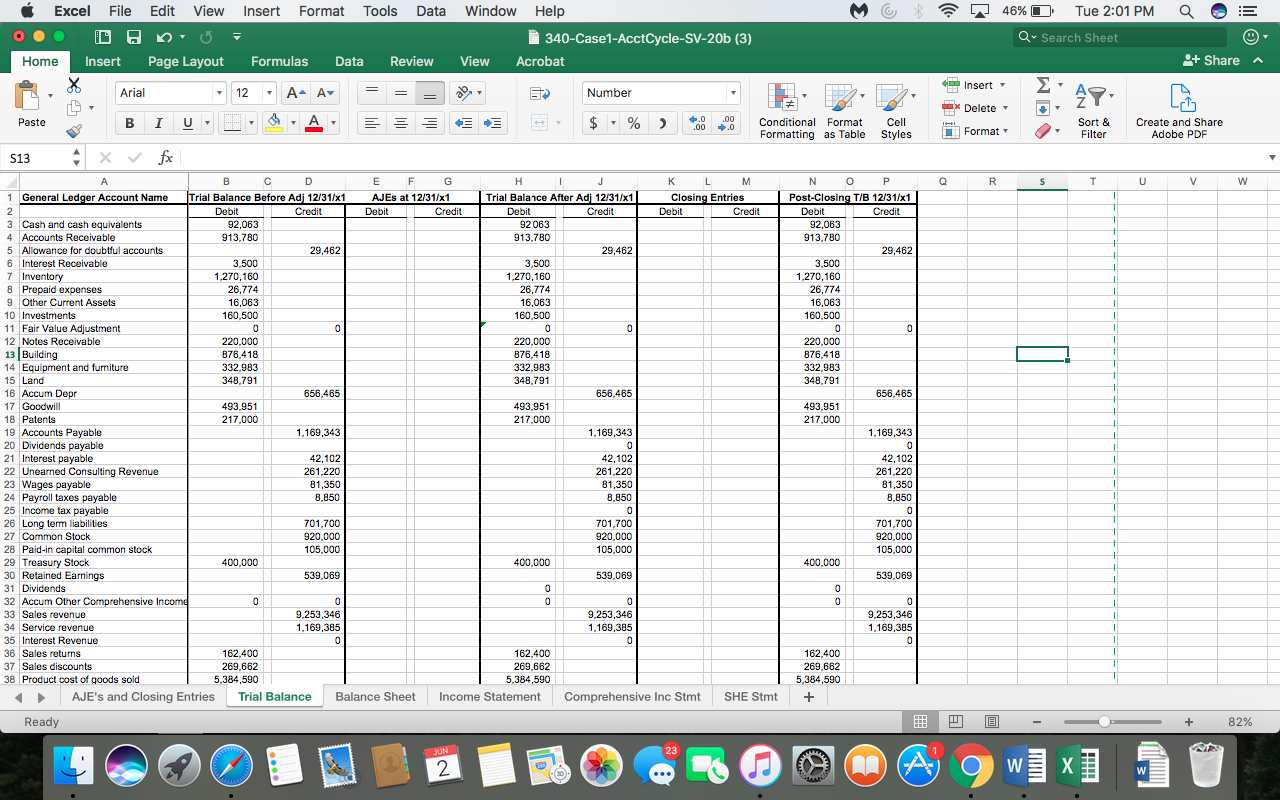 step 2:Record the 11 adjusting journal entries based on the additional