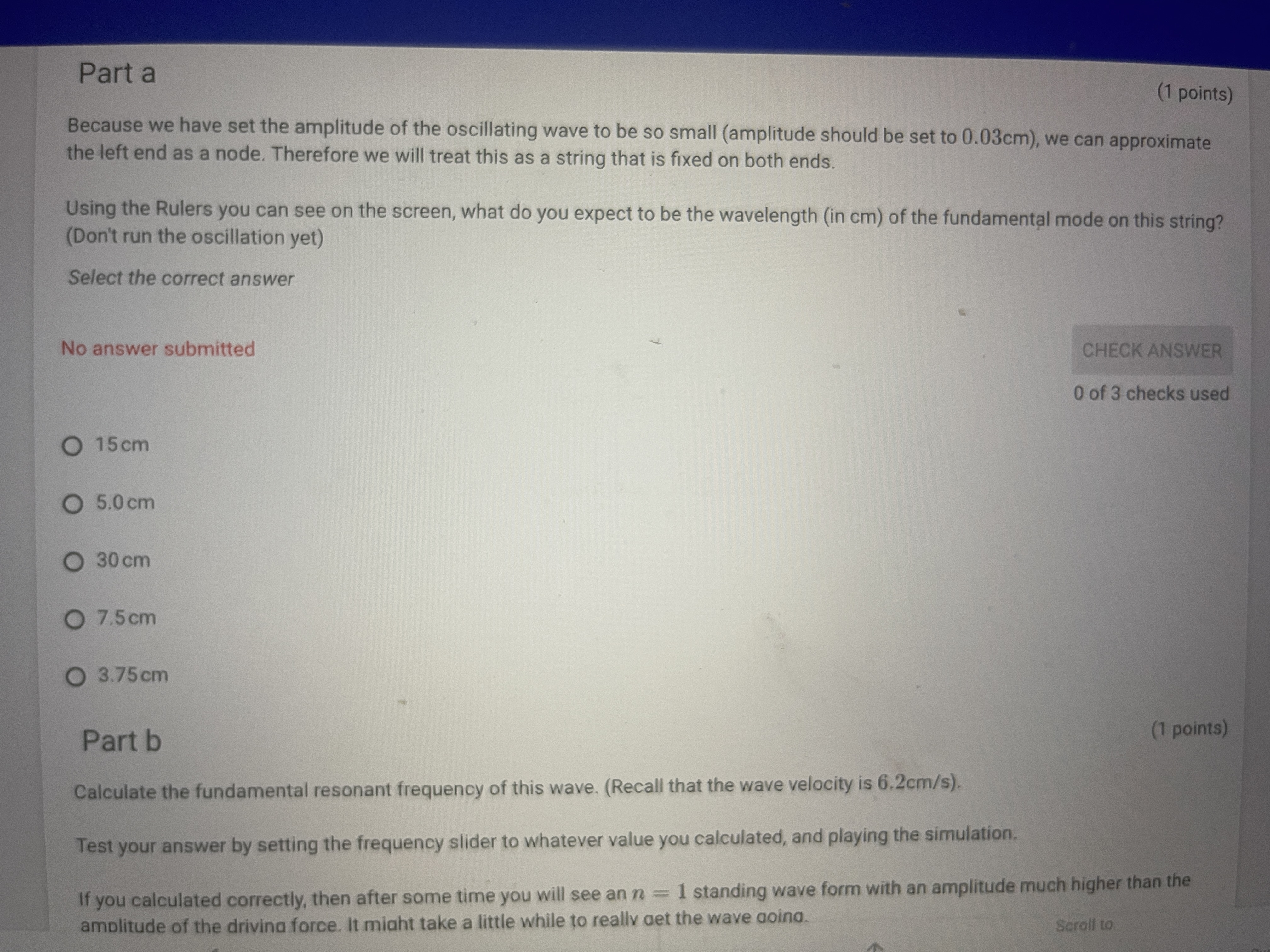 is closed at one end. The typical length of an adult human