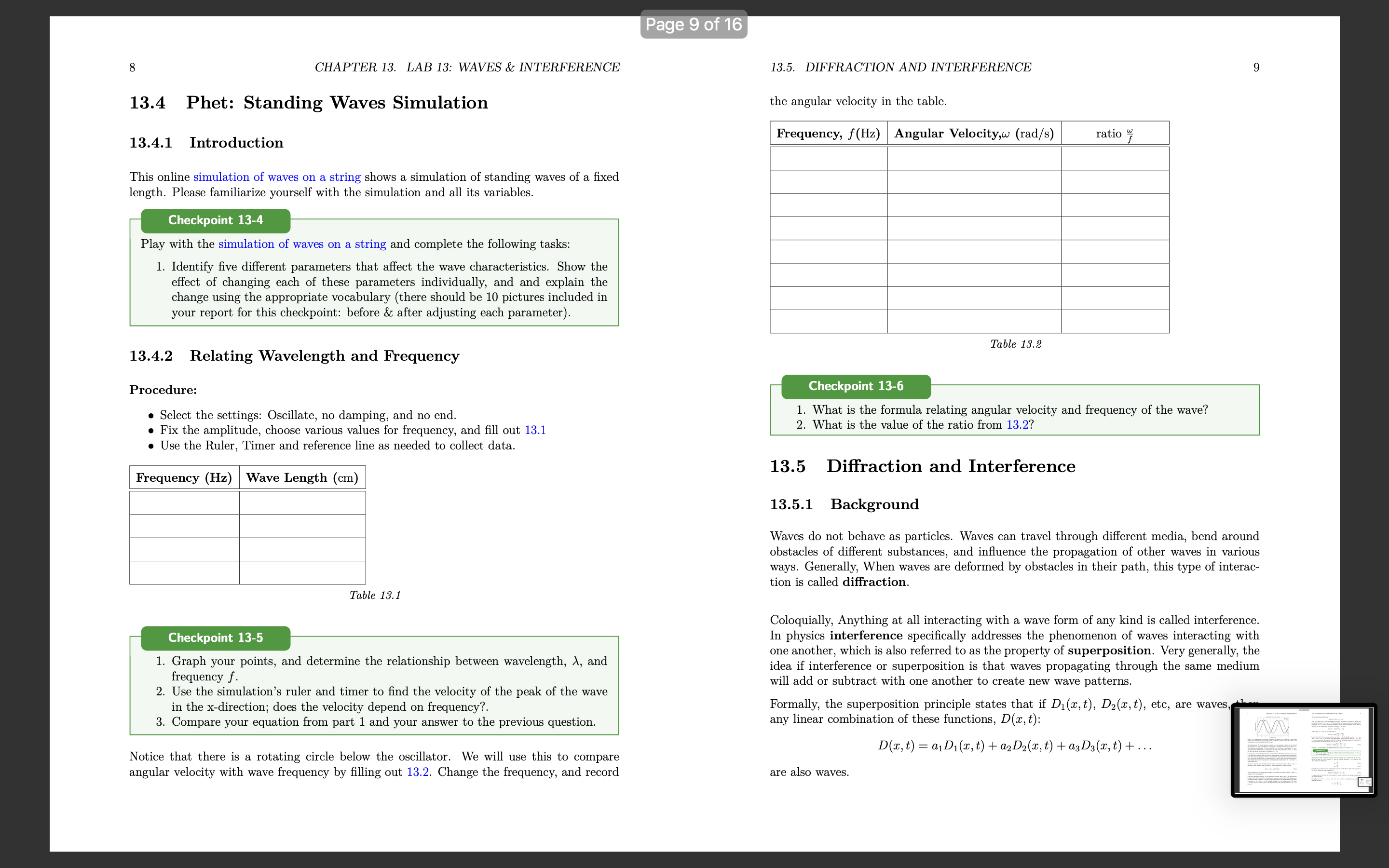 Denition and types of waves A travelling wave is a disturbance that