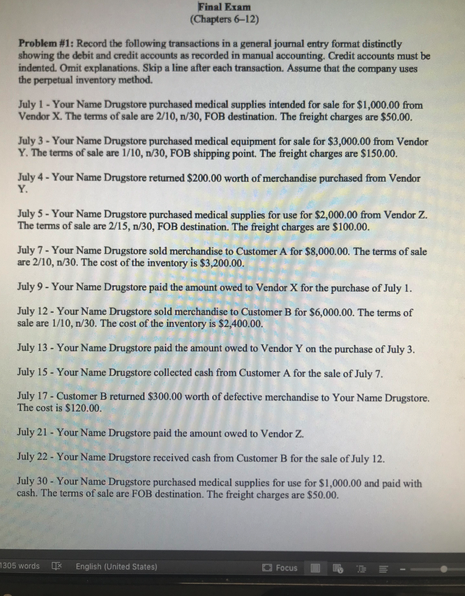 the (5-digits) GL Account Number for the corresponding debits and credits for