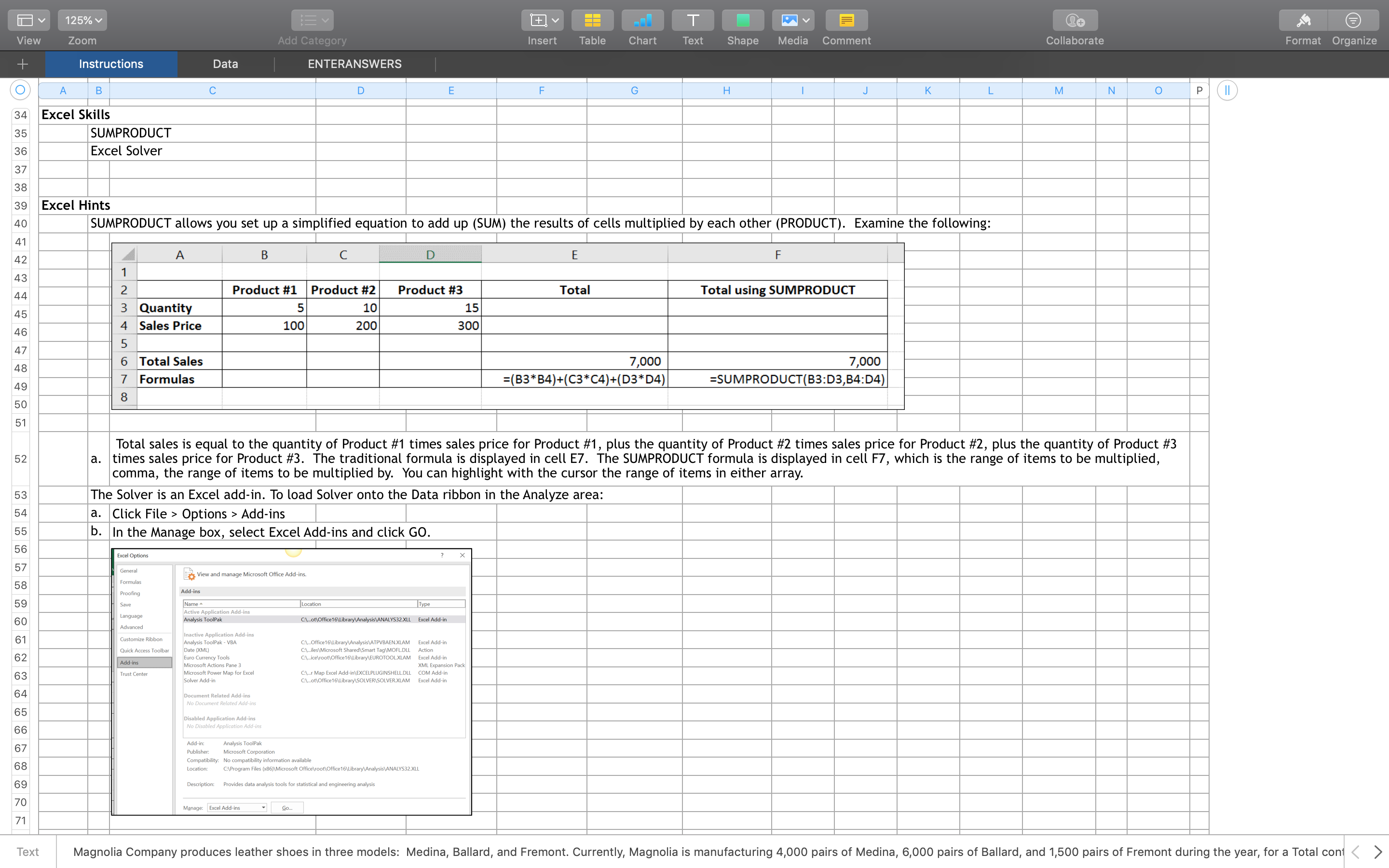 all the info the teacher gave us. question: 125% T View Zoom