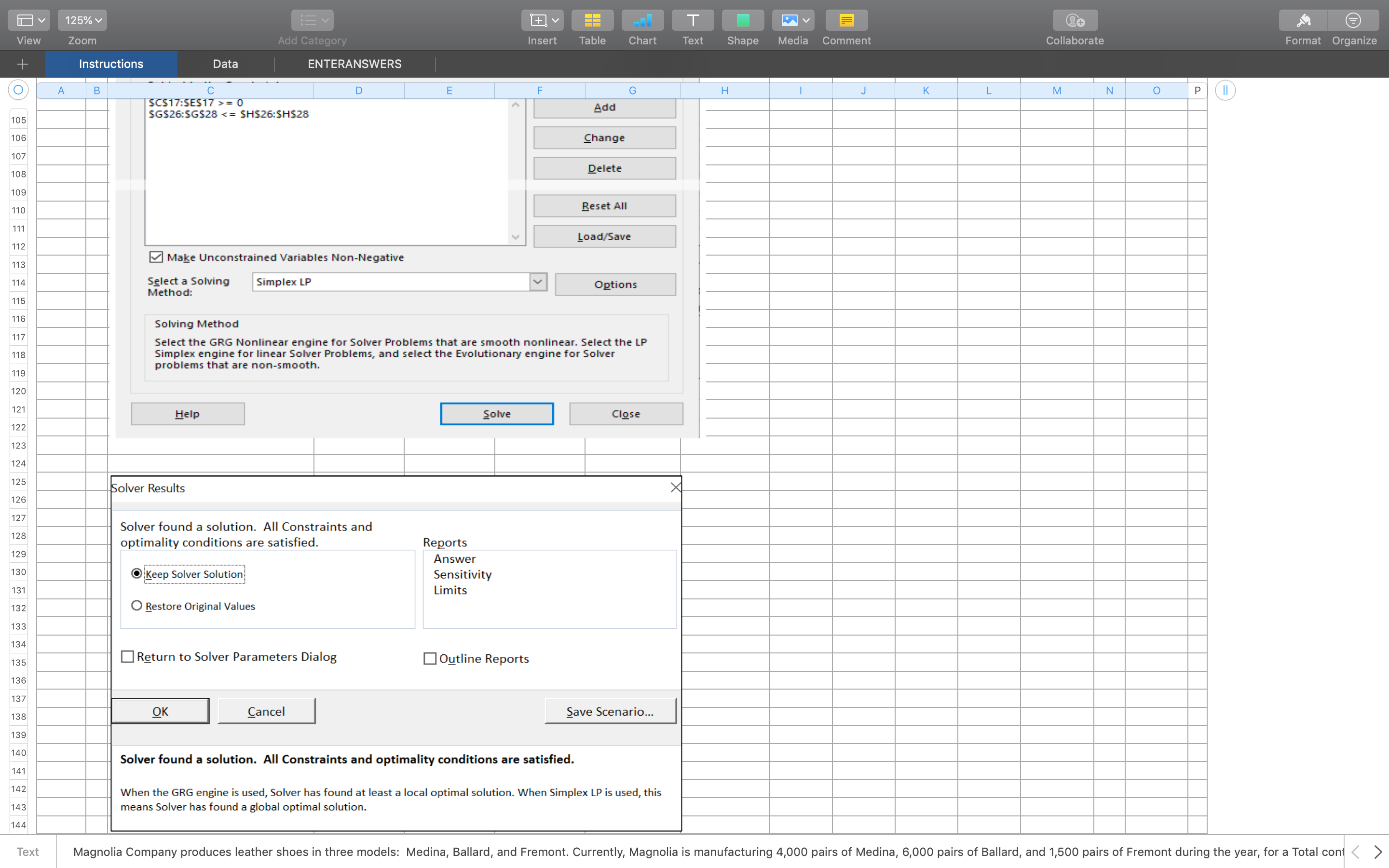 used in the manufacturing process are underutilized, leading the manager to believe
