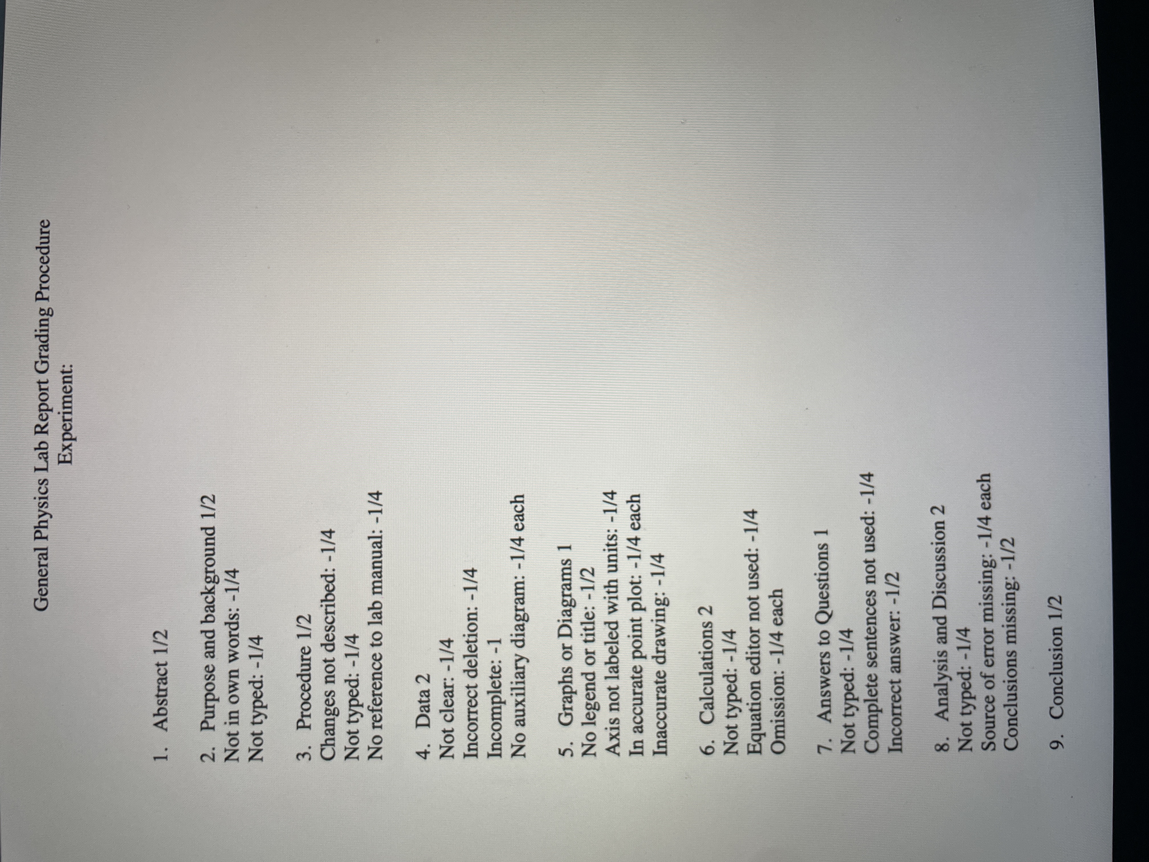 to 0.1 ms, and set the memory switch to off. Press the