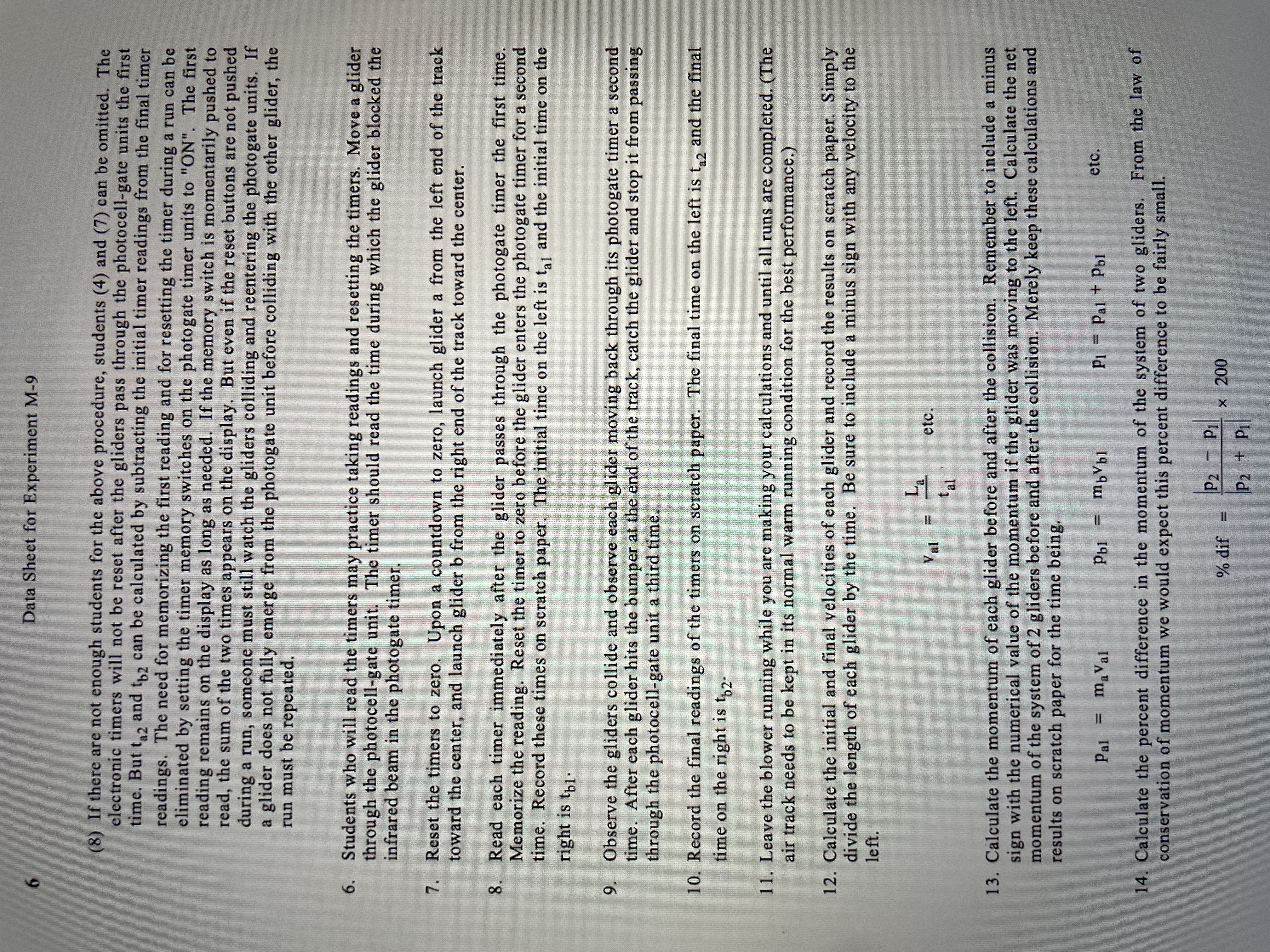 too fast or if you push the top part of the glider,