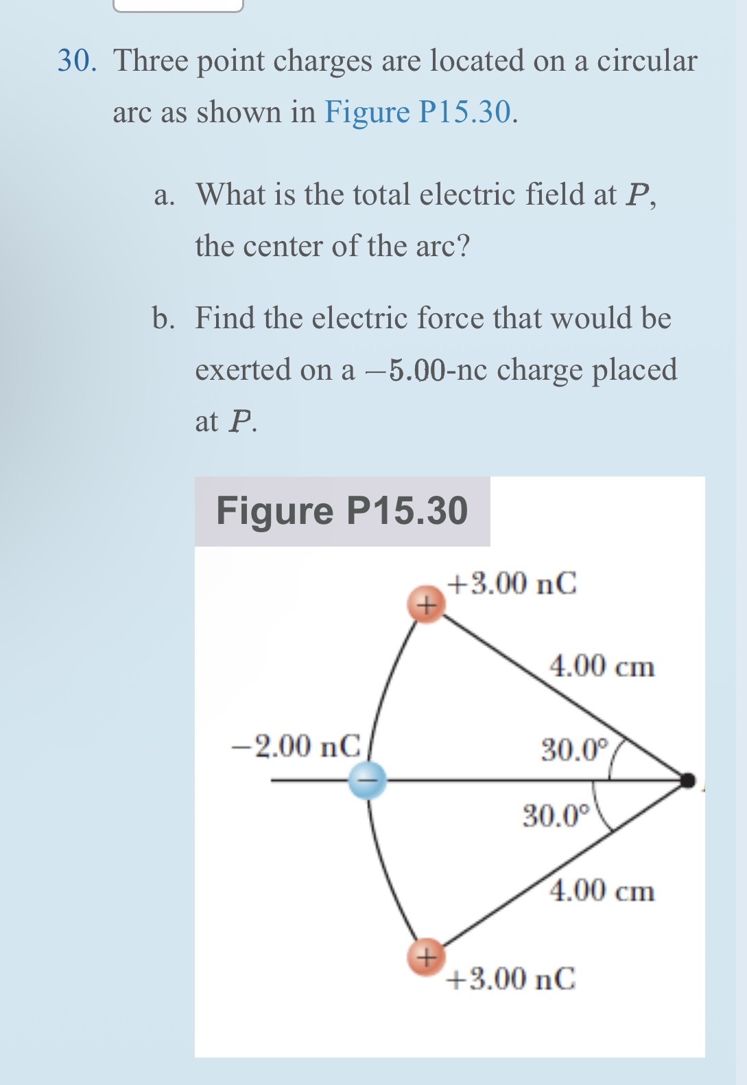 to the right? kJ 30. Three point charges are located on a