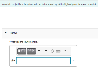  A certain projectile is launched with an initial speed up. At