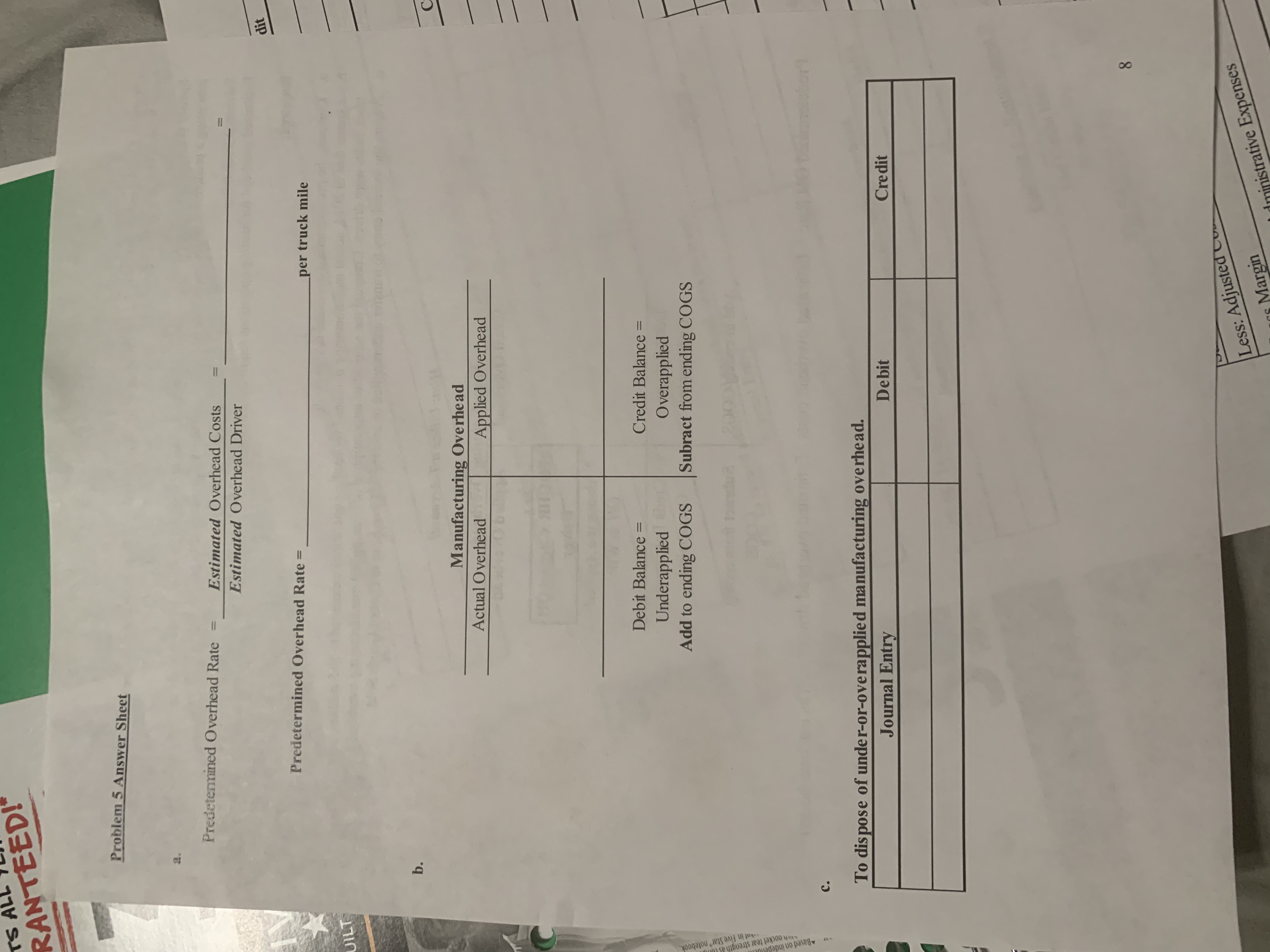 Reference: P2-2) - Classify items as product or period costs Classify the
