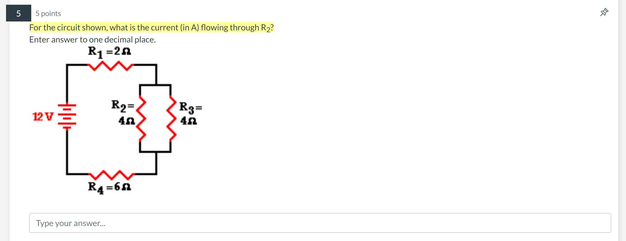 resistance (in Q) of the entire circuit? Enter answer as a whole
