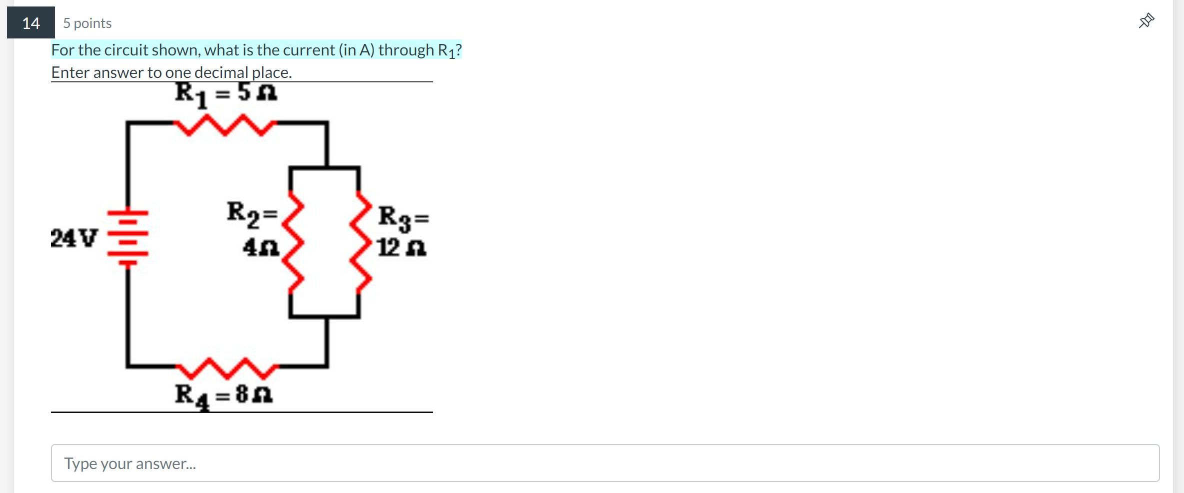 is the equivalent resistance (in Q) of the circuit? Enter answer as
