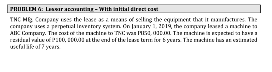 a dealer in machinery had the following provisions for a lease contract:
