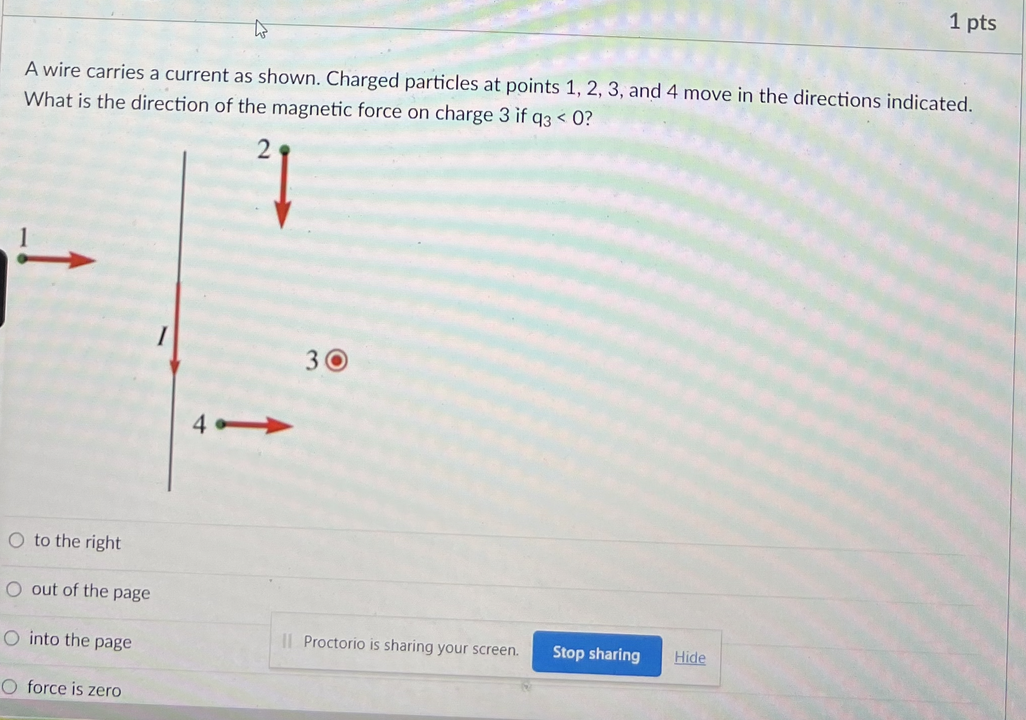 at points 1, 2, 3, and 4 move in the directions indicated.