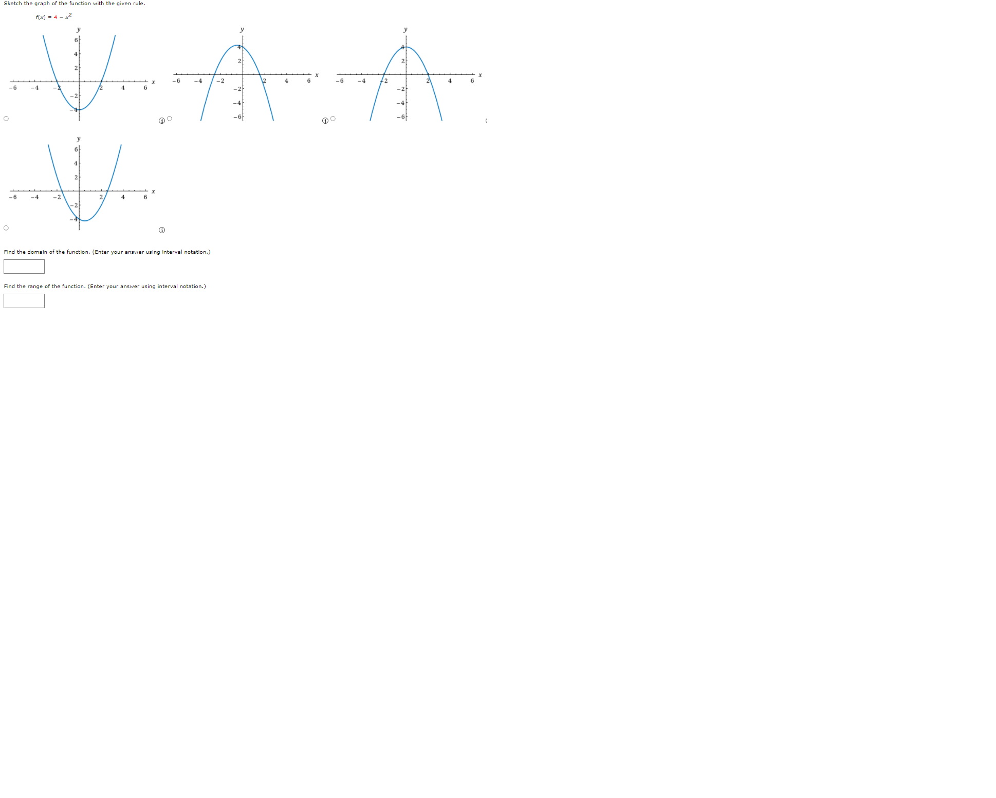 need help to solve. see attached A( x ) = 4