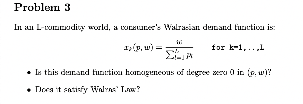 is: 11) 23:1 Pr, I Is this demand function homogeneous of degree