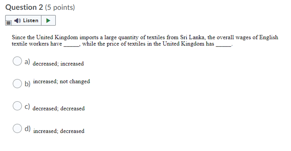 for the United States and Brazil) Use Table: The Production Possibility Frontier