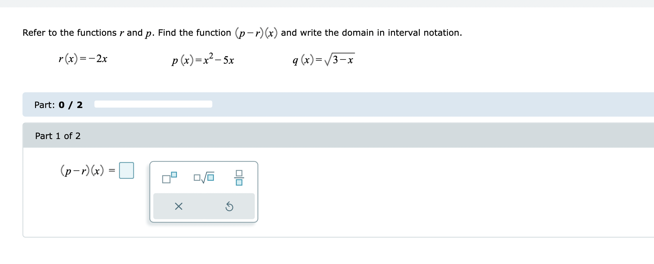 2 (s + t) ( x) = X 5\fFind the difference quotient