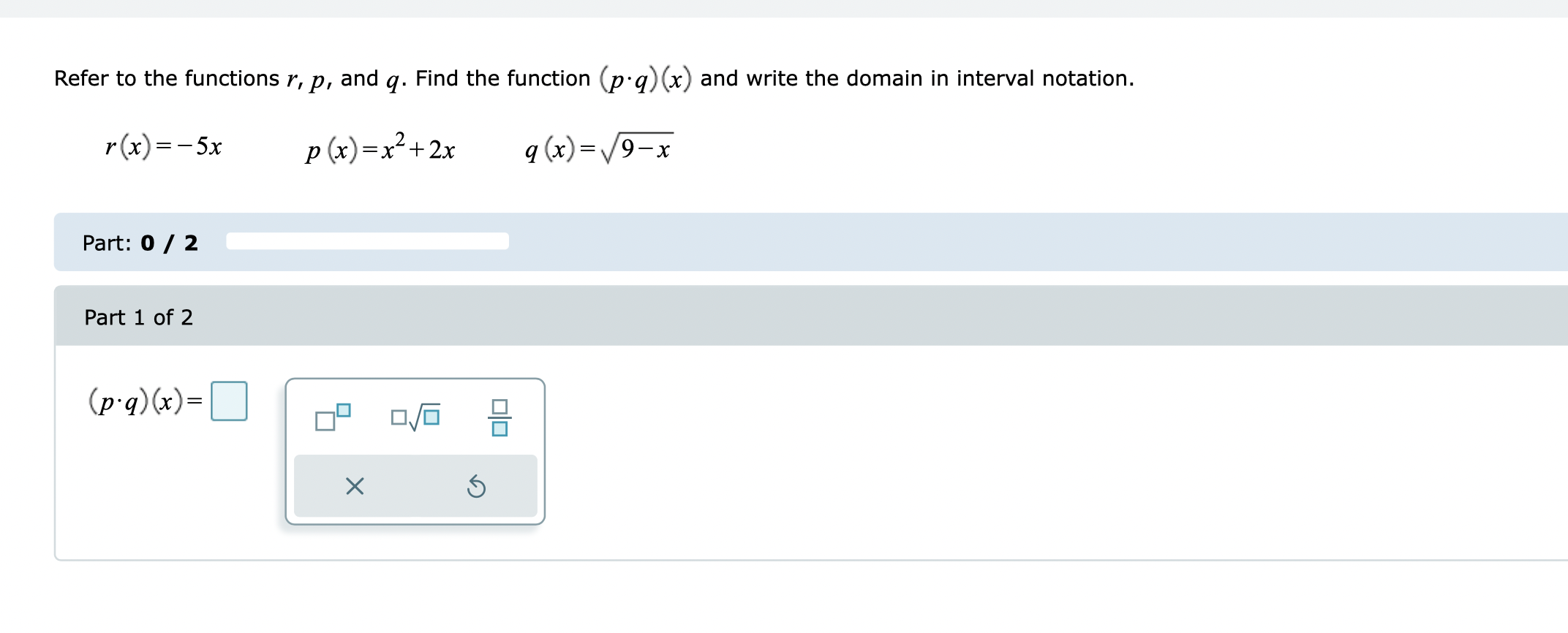 and simplify. f(x)=-9x2-4x+7 The difference quotient off(x) is D. Given the functions: