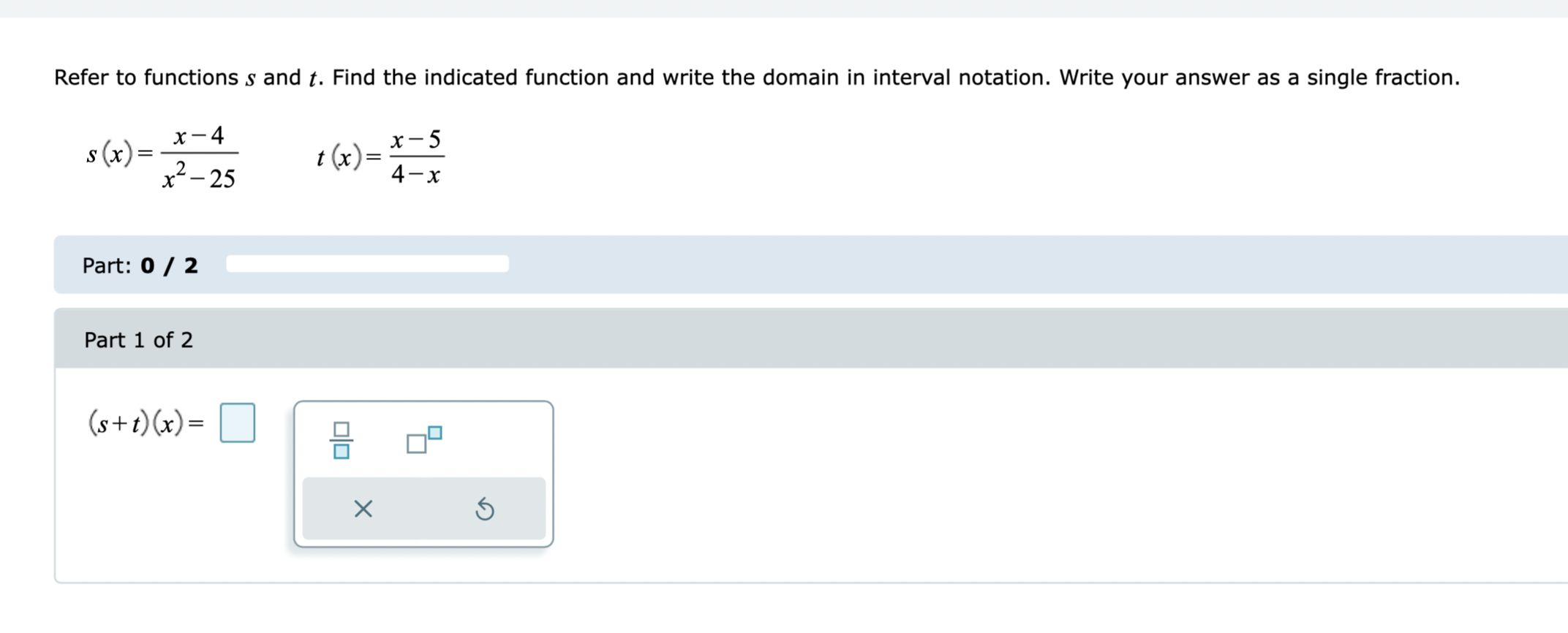 the function g (f(x)) for x=5. Write your answer in exact simplified
