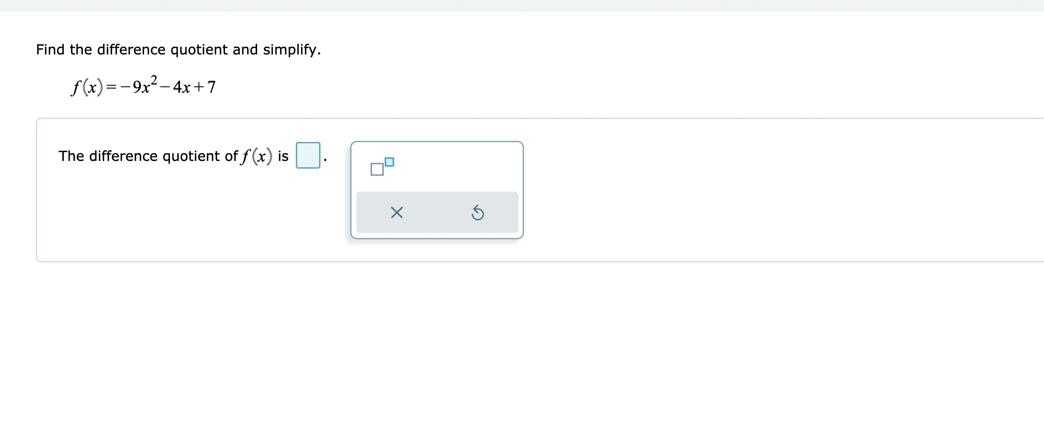 5Given the functions: f(x) =x' - 9x g (x) =3x h (x