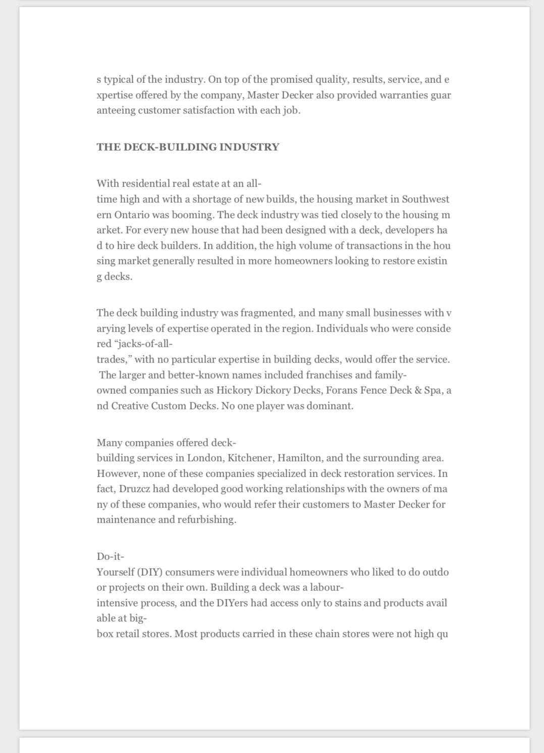 recommendation I can give to the company? What theories I need to