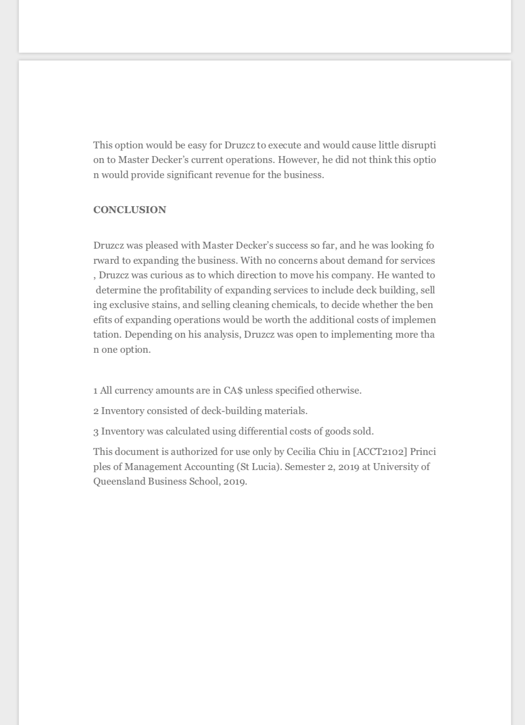 not intend to illustra te either effective or ineffective handling of a