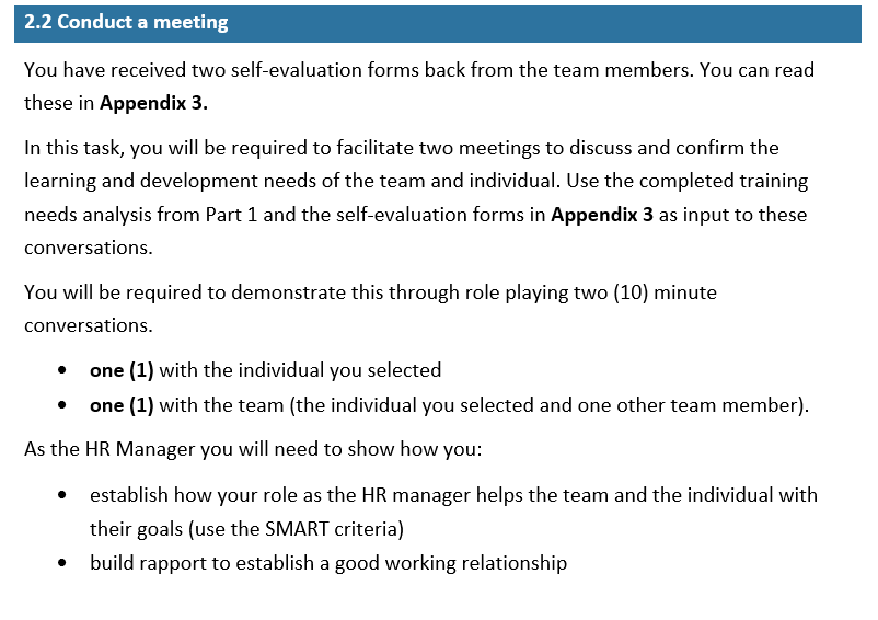 the HR manager helps the team and the individual with their goals