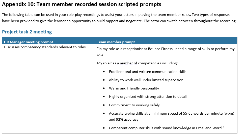 the roleplay prompts in Appendix 10. collaborate to achieve joint outcomes, using